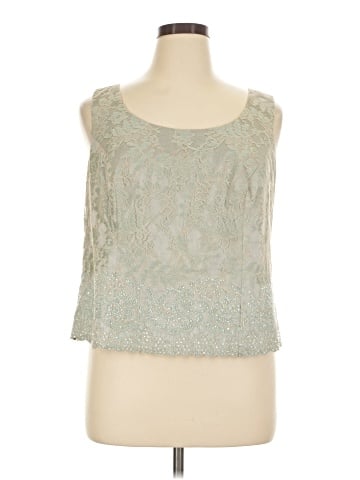 Carmen Marc Valvo Sleeveless Blouse (view 1)