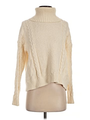 Madewell Cable Turtleneck Sweater (view 1)