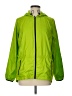 Xersion 100% Polyester Solid Green Windbreaker Size L - photo 1