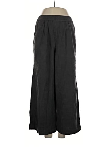 Madewell The Untailored Wide-Leg Crop Pant in Lightspun (view 1)