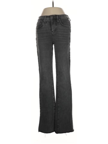 Madewell Kick Out Full-Length Jeans in Paynes Wash: Raw-Hem Edition (view 1)