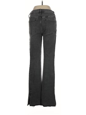 Madewell Kick Out Full-Length Jeans in Paynes Wash: Raw-Hem Edition (view 2)
