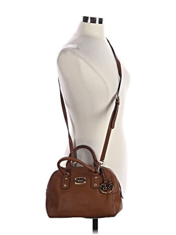 MICHAEL Michael Kors Leather Satchel (view 2)