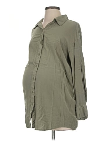 H&M Mama Long Sleeve Button-Down Shirt (view 1)