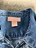 Squeeze 100% Polyester Blue Denim Jacket Size 8 - photo 3