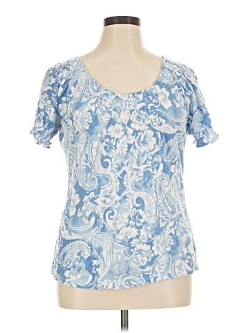American Living Short Sleeve Blouse (view 1)