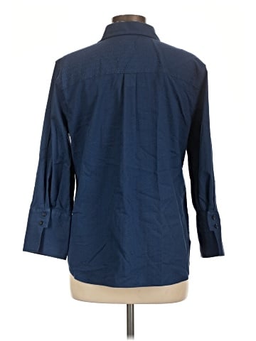 Chico's 3/4 Sleeve Button-Down Shirt (view 2)