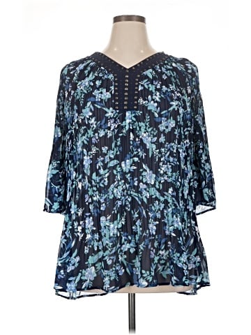 Woman Within 3/4 Sleeve Blouse (view 1)