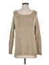 NY Collection Metallic Gold Pullover Sweater Size S - photo 1
