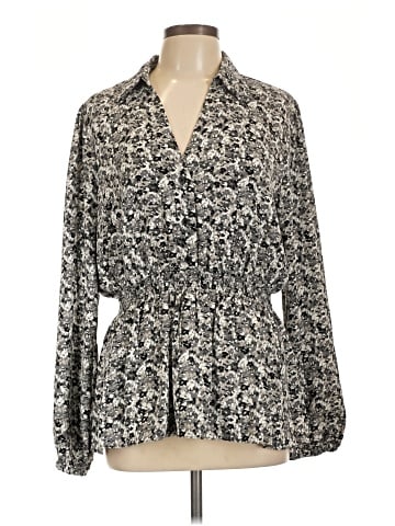 MICHAEL Michael Kors Long Sleeve Blouse (view 1)