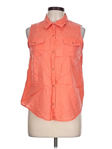 Arizona Jean Company Sleeveless Button-Down Shirt (view 1)