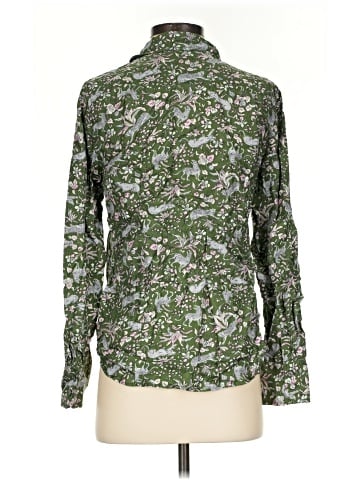 J.Crew Collection Long Sleeve Silk Top (view 2)