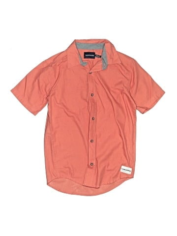 CALVIN KLEIN JEANS Short Sleeve Button-Down Shirt (view 1)