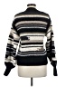 Z Supply 100% Polyester Stripes Black Pullover Sweater Size M - photo 2