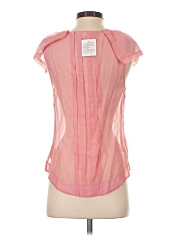 Moulinette Soeurs Short Sleeve Silk Top (view 2)
