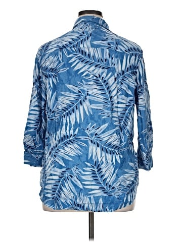Jones New York 3/4 Sleeve Button-Down Shirt (view 2)