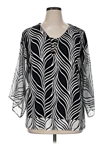 JM Collection 3/4 Sleeve T-Shirt (view 1)