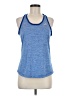 Adidas 100% Polyester Blue Active Tank Size M - photo 1