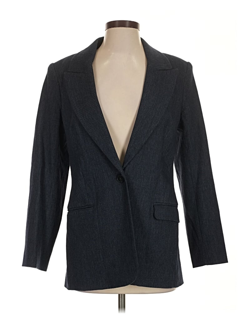 Pre-owned Express Blazer Jacket In Gray