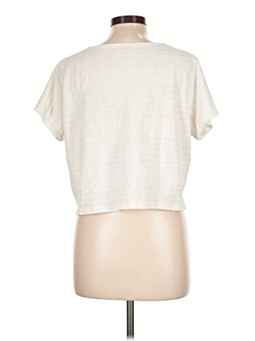 Madewell Textured V-Neck Setlist Boxy Top (view 2)