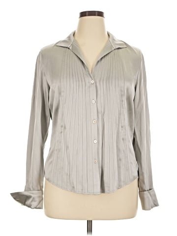 Lafayette 148 New York Long Sleeve Silk Top (view 1)