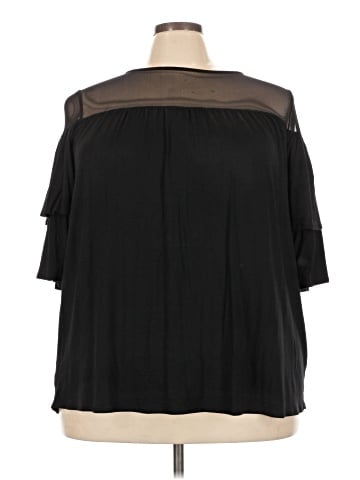Green Envelope Short Sleeve Blouse (view 1)