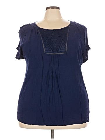 St. John's Bay Short Sleeve Blouse (view 1)