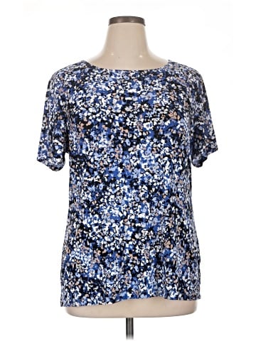 JM Collection Short Sleeve Blouse (view 1)
