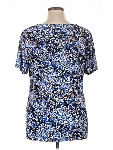JM Collection Short Sleeve Blouse (view 2)