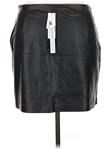 Topshop Faux Leather Skirt (view 2)