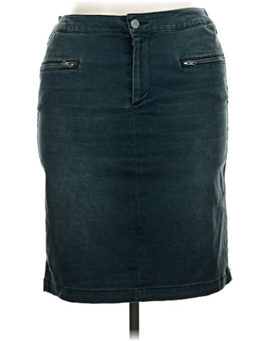 Kenneth Cole REACTION Denim Skirt (view 1)