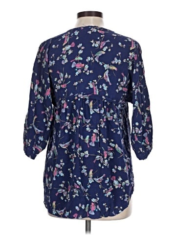 Rebecca Taylor 3/4 Sleeve Silk Top (view 2)