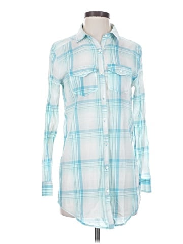 Rubbish Long Sleeve Button-Down Shirt (view 1)