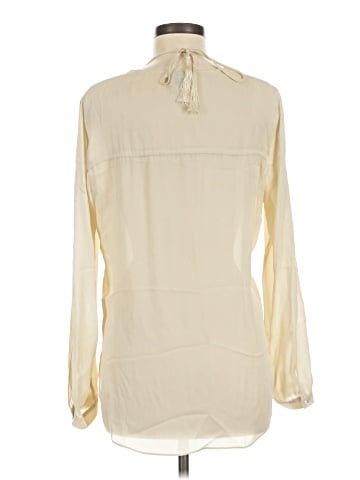 Haute Hippie Long Sleeve Silk Top (view 2)