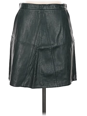 Zara Basic Faux Leather Skirt (view 1)