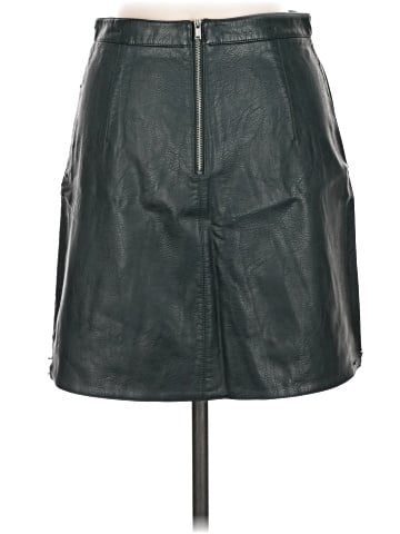 Zara Basic Faux Leather Skirt (view 2)