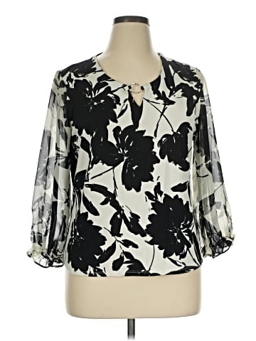 Sara Michelle 3/4 Sleeve Blouse (view 1)