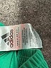 Adidas 100% Polyester Color Block Green Athletic Shorts Size 7 - photo 3