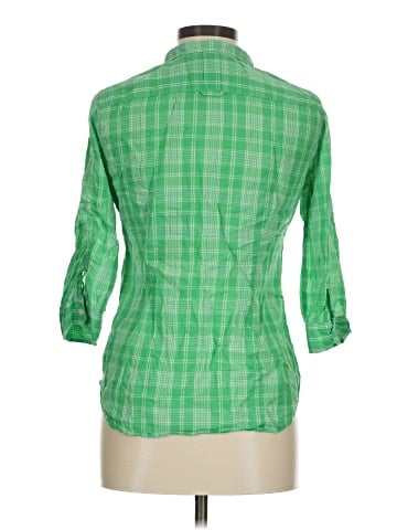 American Eagle Outfitters 3/4 Sleeve Button-Down Shirt (view 2)