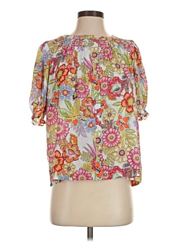 Rose + Olive Short Sleeve Blouse (view 1)