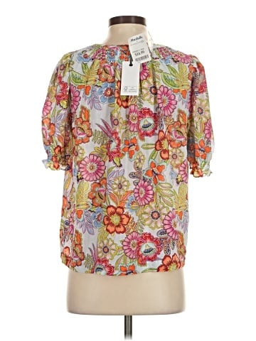 Rose + Olive Short Sleeve Blouse (view 2)