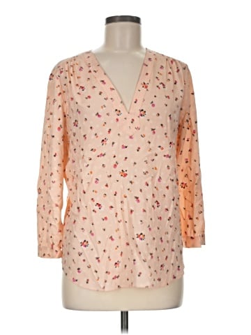 Rebecca Taylor 3/4 Sleeve Silk Top (view 1)