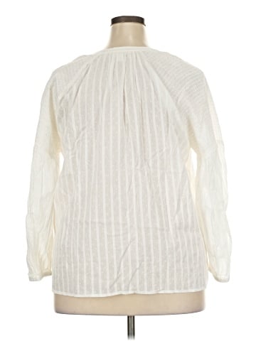 Caslon Long Sleeve Blouse (view 2)