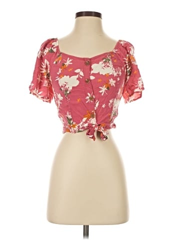 Aeropostale Short Sleeve Blouse (view 1)