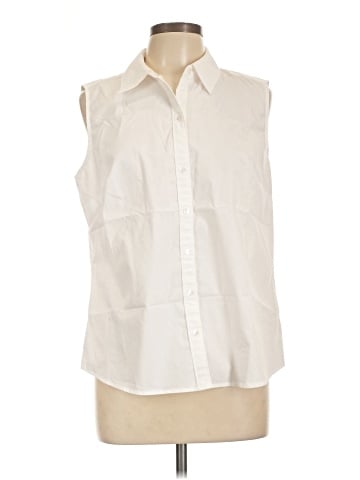 Liz Claiborne Sleeveless Button-Down Shirt (view 1)