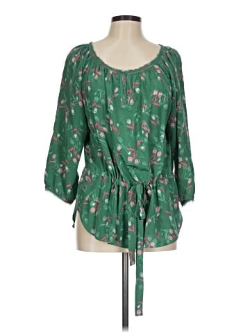Rebecca Taylor 3/4 Sleeve Silk Top (view 1)