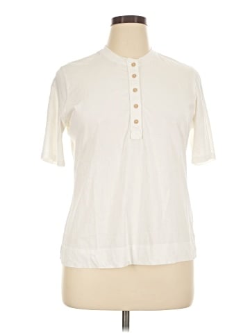 Banana Republic Factory Store Short Sleeve Henley (view 1)