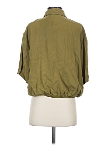 Topshop 3/4 Sleeve Button-Down Shirt (view 2)