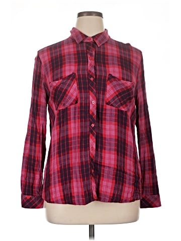 a.n.a. A New Approach Long Sleeve Button-Down Shirt (view 1)