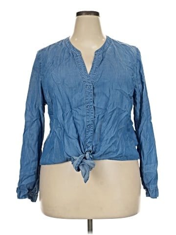 INC International Concepts Long Sleeve Blouse (view 1)